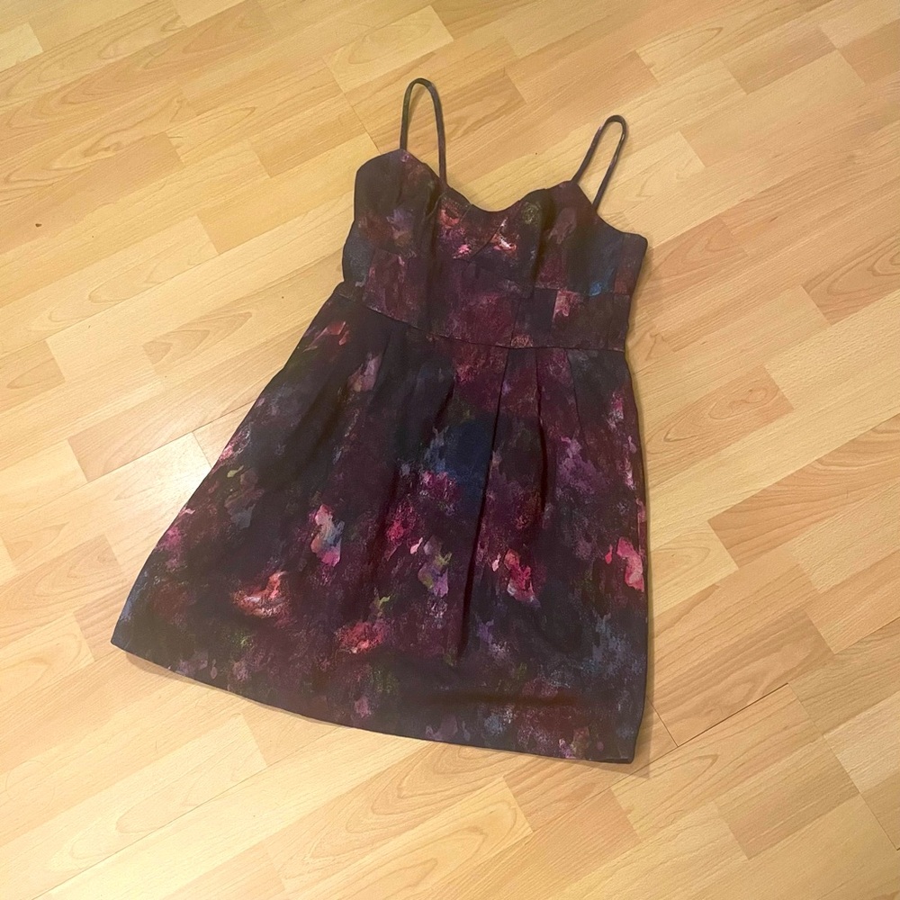 Nanette Lepore Multi-Color Metallic Mini Dress